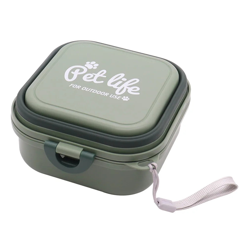 Collapsible 2-in-1 Portable Dog Bowl