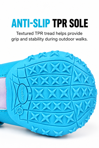Waterproof Dog Boots with TPR Sole
