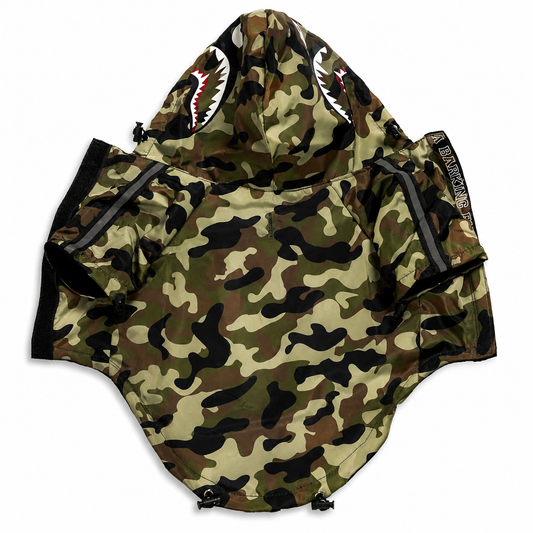 Green Camo Raincoat