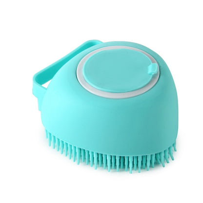 Massage Bath Brush - Chocodogger Heart Blue