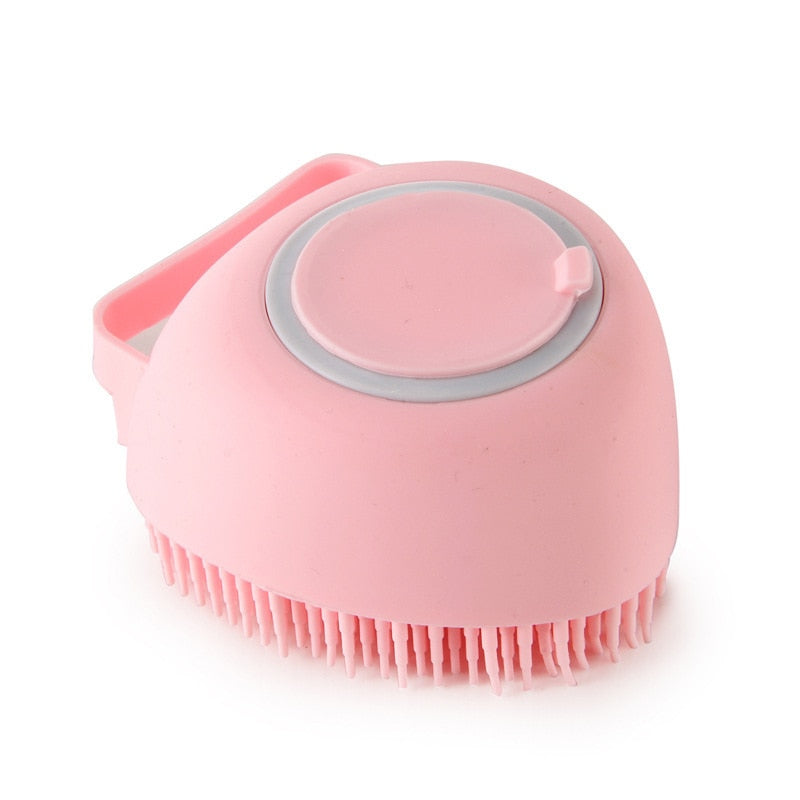 Massage Bath Brush - Chocodogger Heart Pink