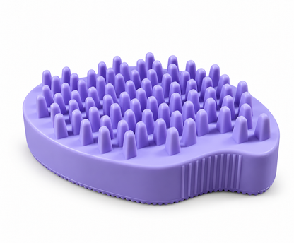 3-in-1 Silicone Pet Bath, Grooming & Massage Brush