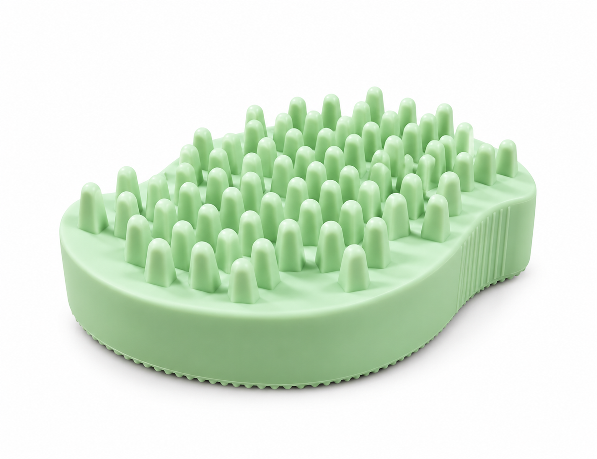 3-in-1 Silicone Pet Bath, Grooming & Massage Brush
