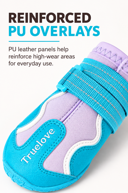 Waterproof Dog Boots with TPR Sole