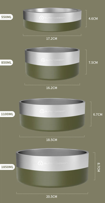 Premium Insulated Stainless Steel Dog Bowl with Non Slip Base