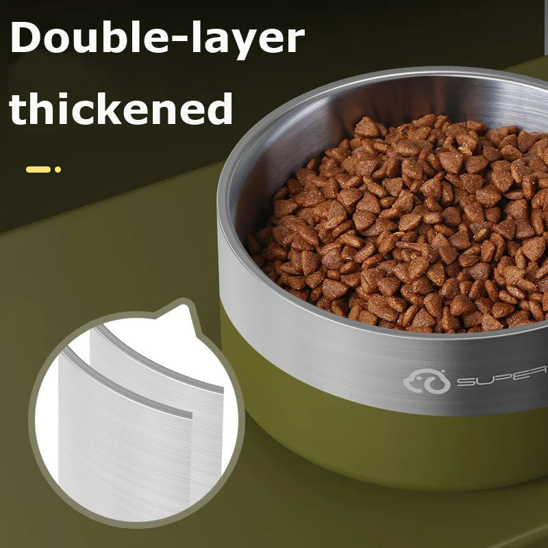 Premium Insulated Stainless Steel Dog Bowl with Non Slip Base