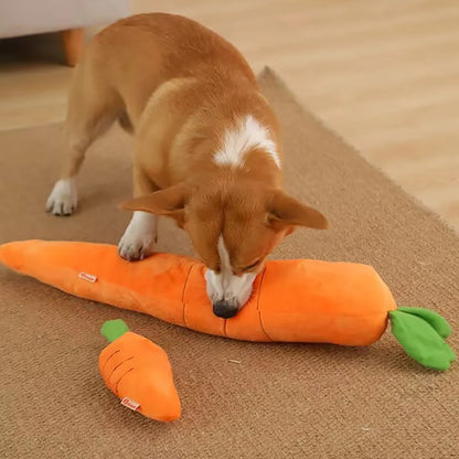 XL Carrot Squeaky Plush