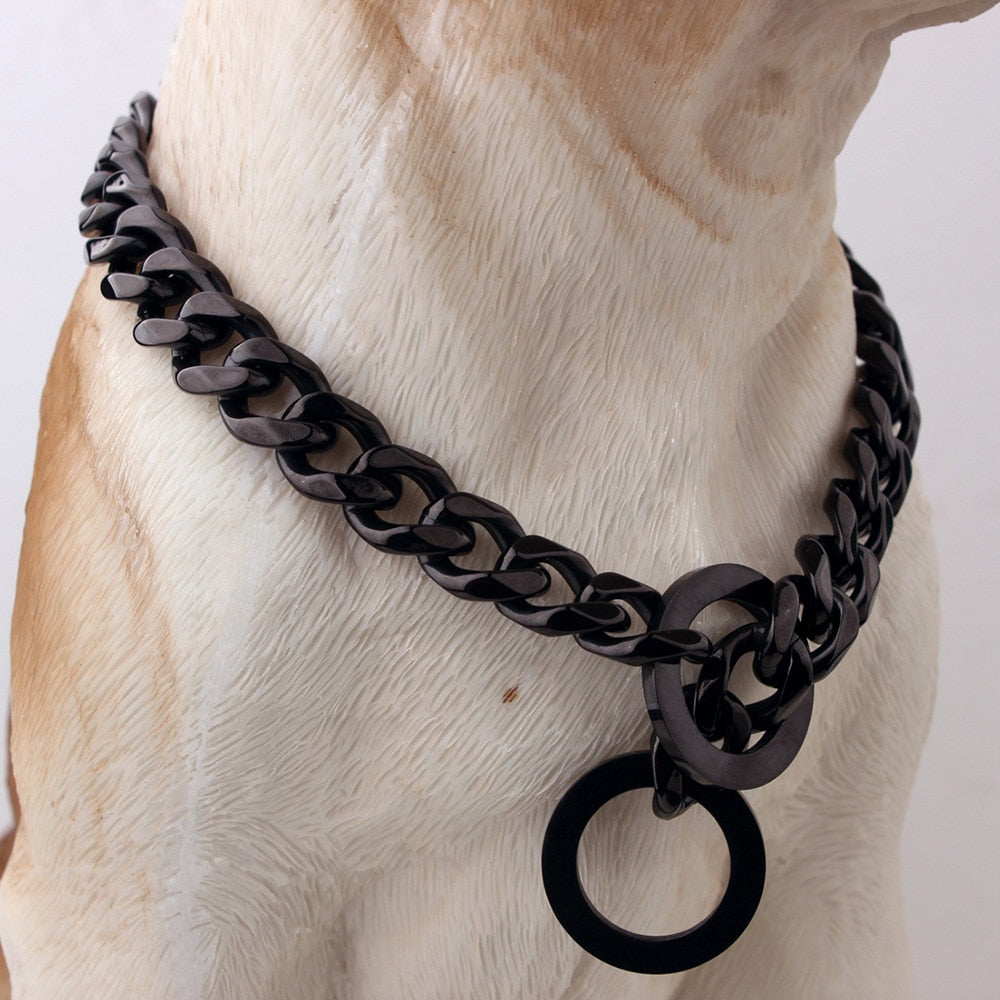 CHOCOGOLD ™ - 15MM Ring Collar - Chocodogger Black / 14inch (35cm)