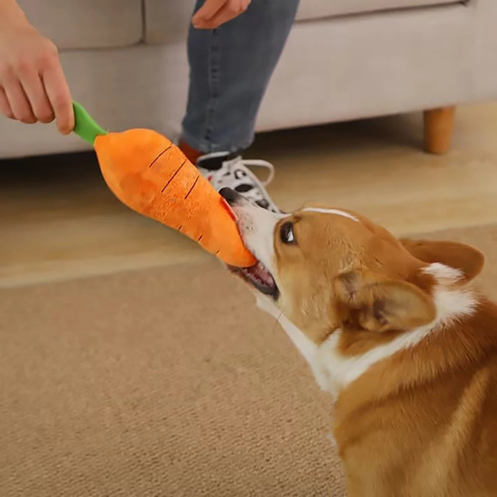 XL Carrot Squeaky Plush