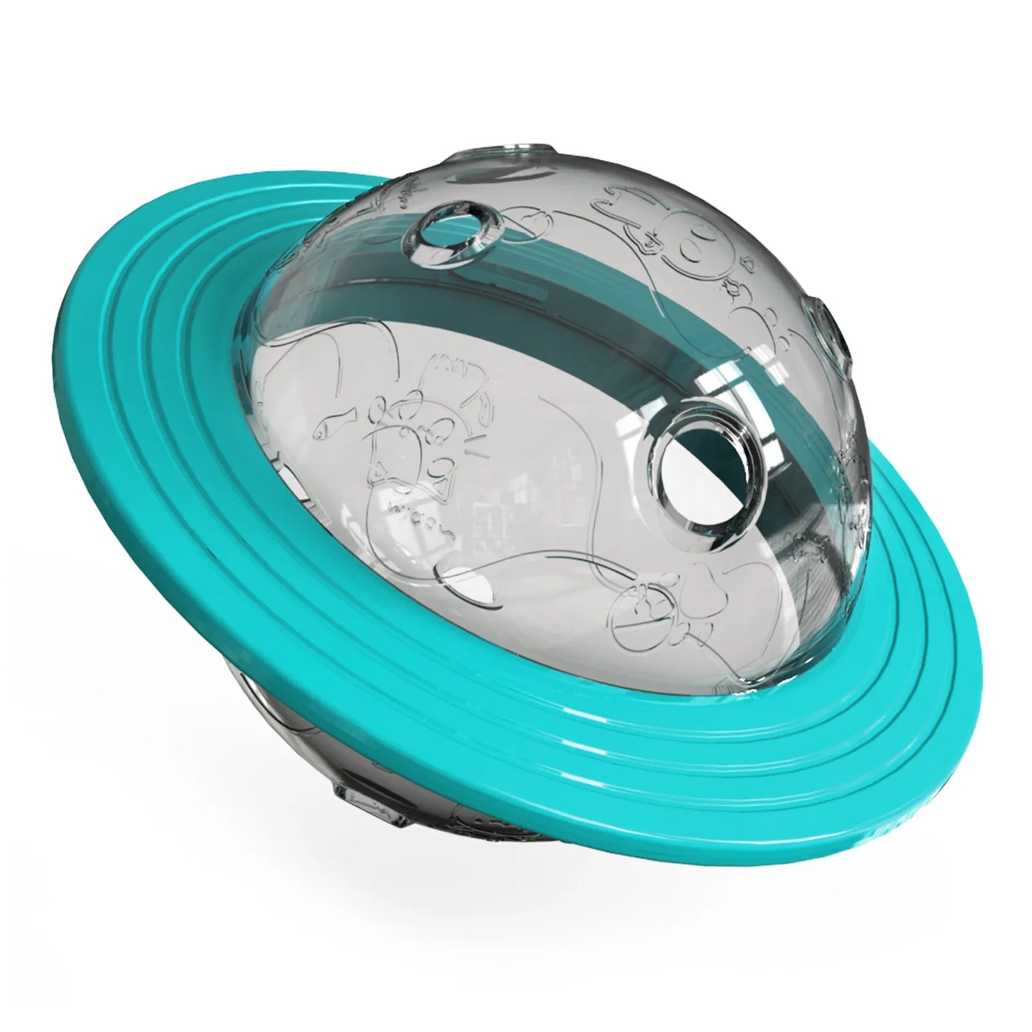 UFO Interactive Pet Toy - Chocodogger Turquoise