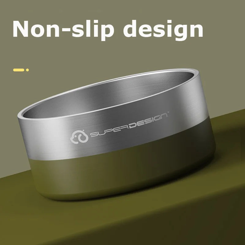 Premium Insulated Stainless Steel Dog Bowl with Non Slip Base