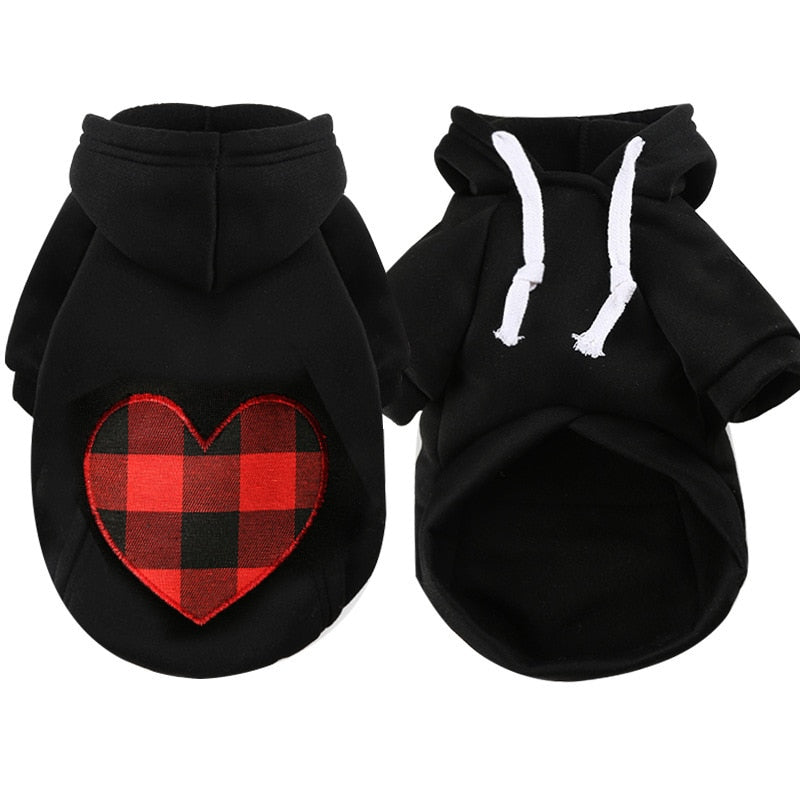 Classic Hoodie - Chocodogger Black Heart / XS(0.5-2kg)