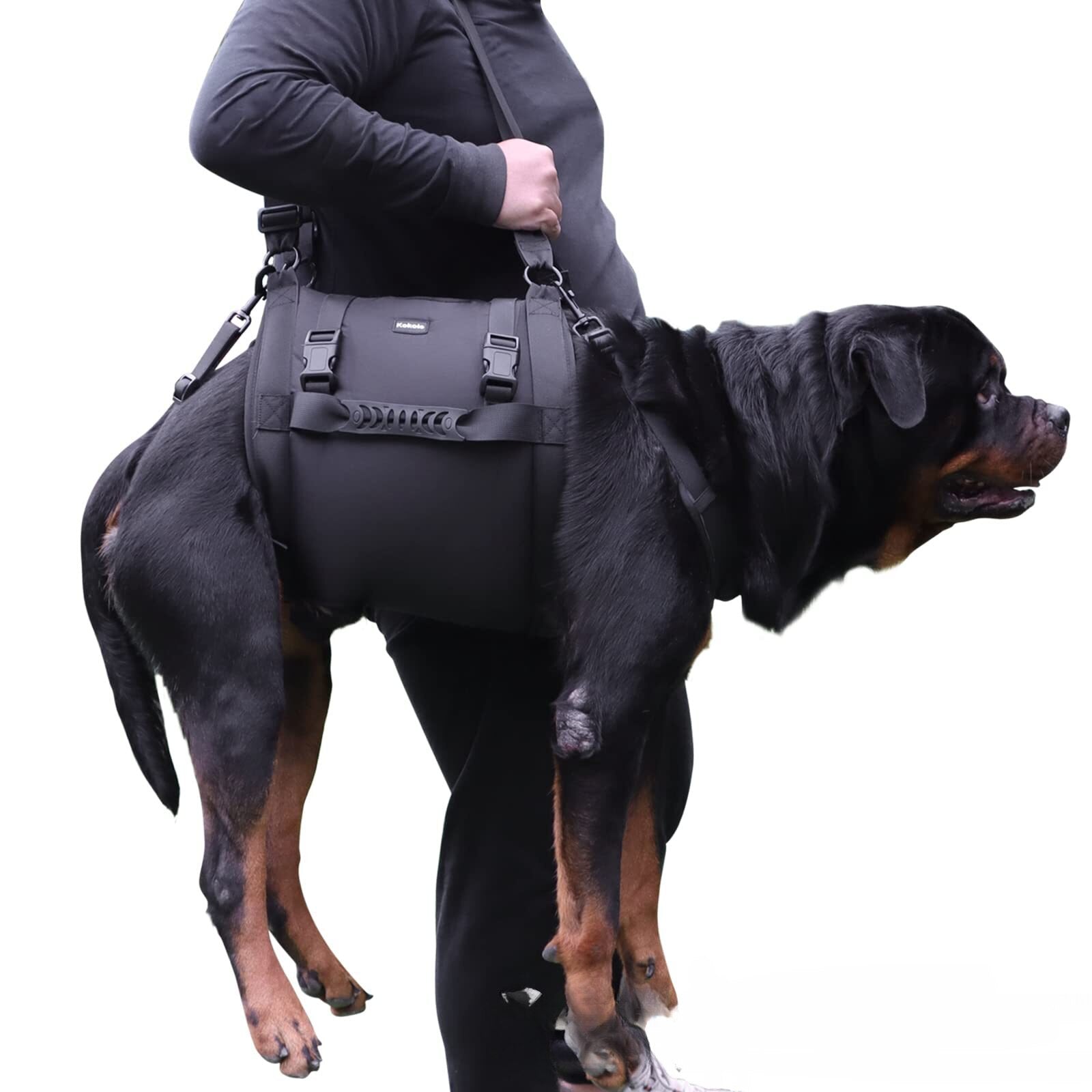 Portable Dog Sling - Chocodogger Black / M