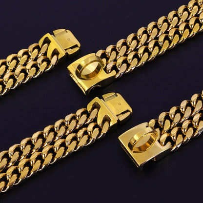 CHOCOGOLD ™ - 25MM Double Chain Collar - Chocodogger