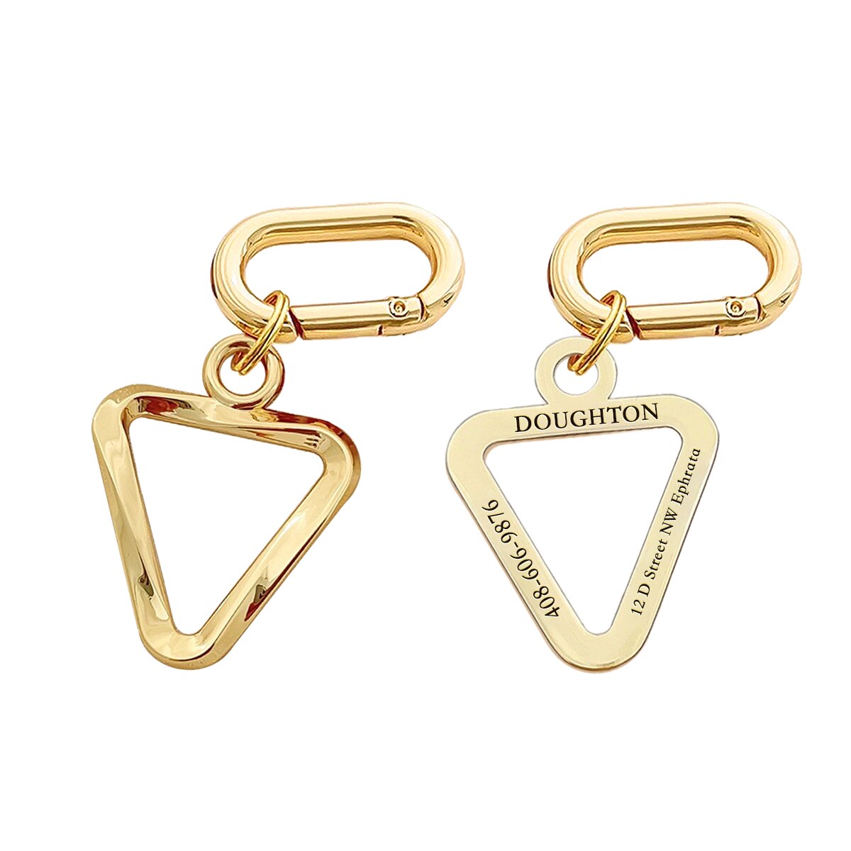 Custom ID Tag Triangle - Chocodogger Triangle