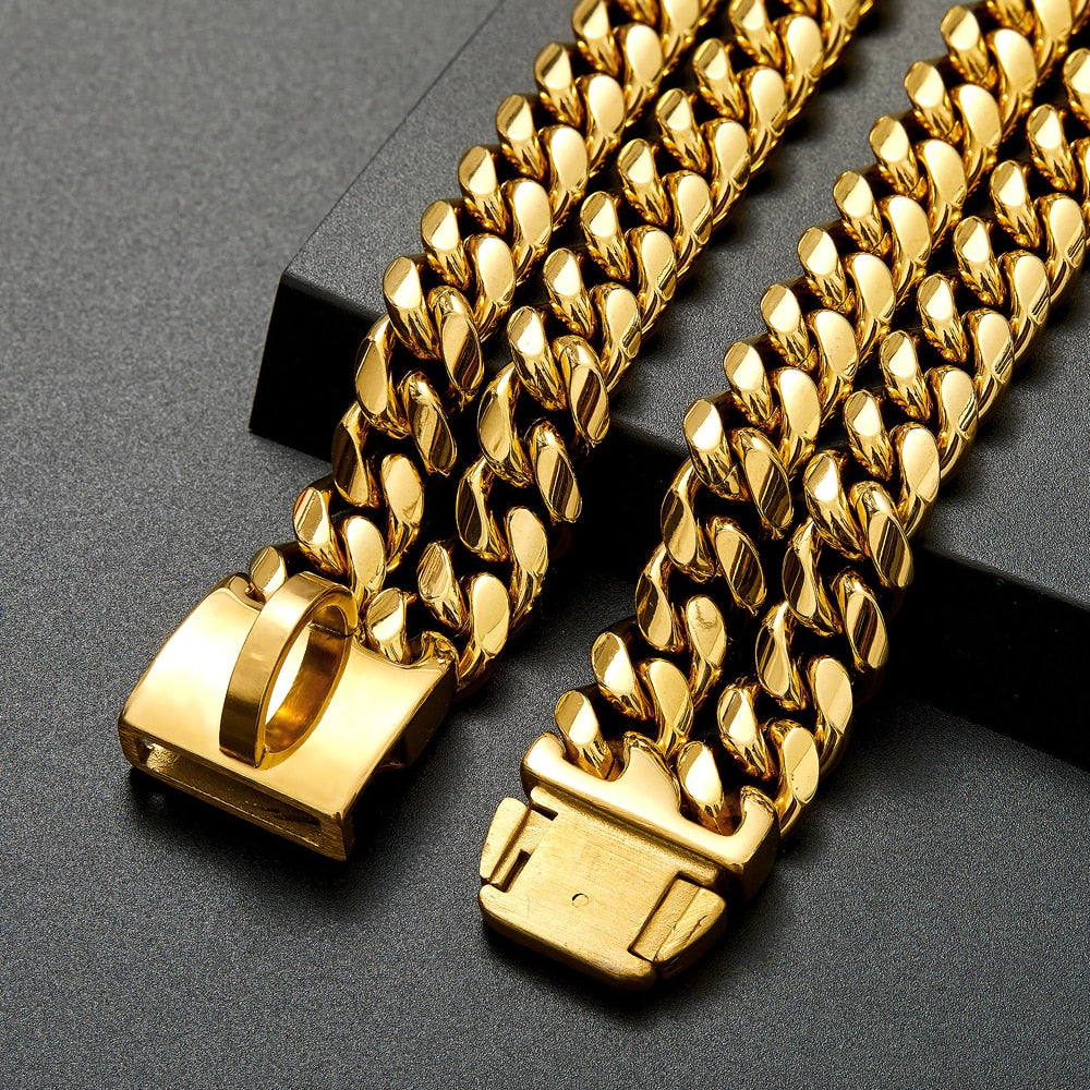 CHOCOGOLD ™ - 25MM Double Chain Collar - Chocodogger