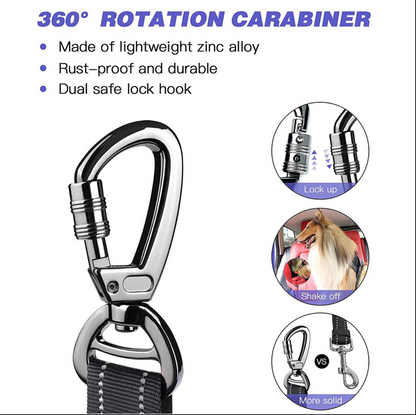 Seatbelt Leash with Carabiner