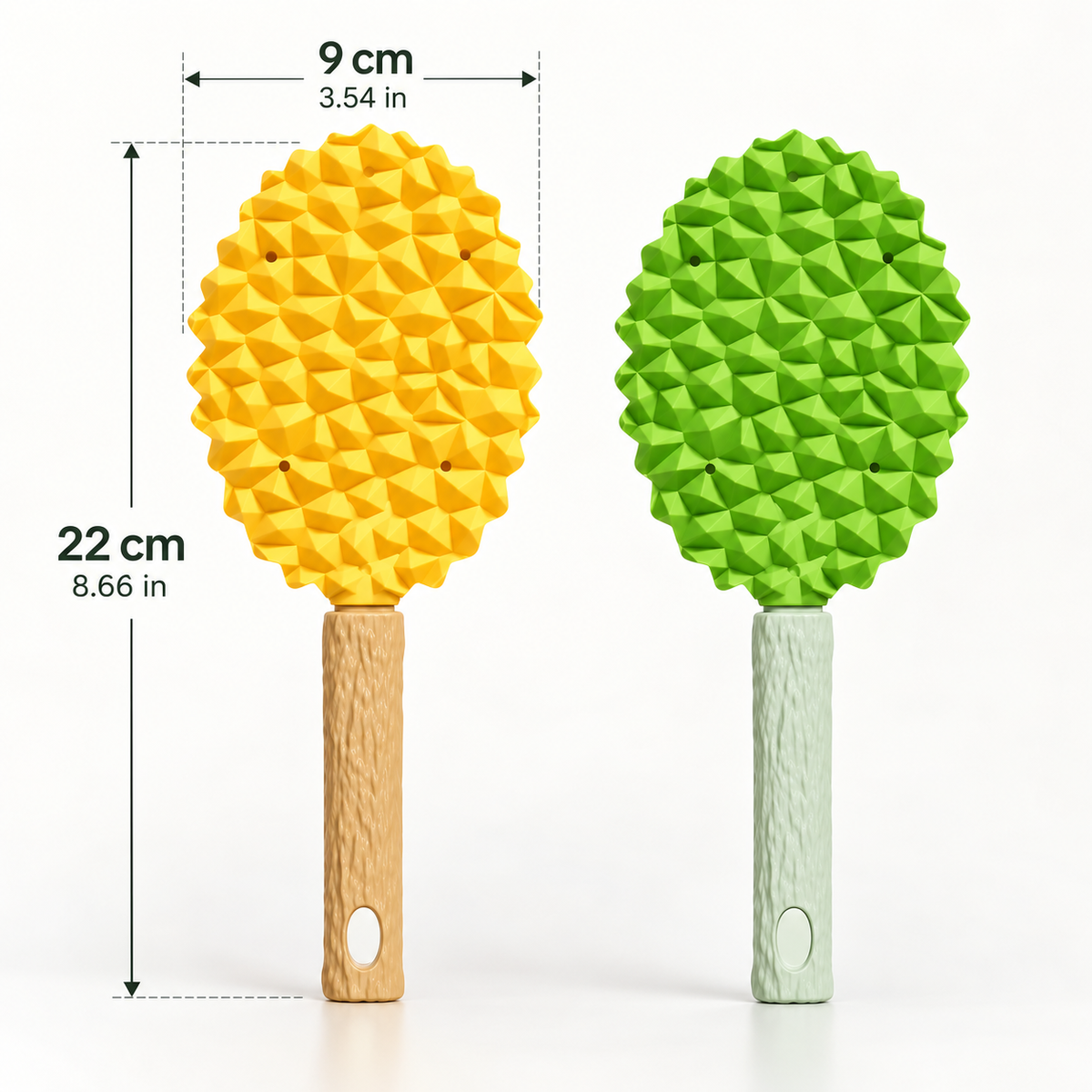 Durian Shaped Dual Sided Pet Grooming and Massage Brush