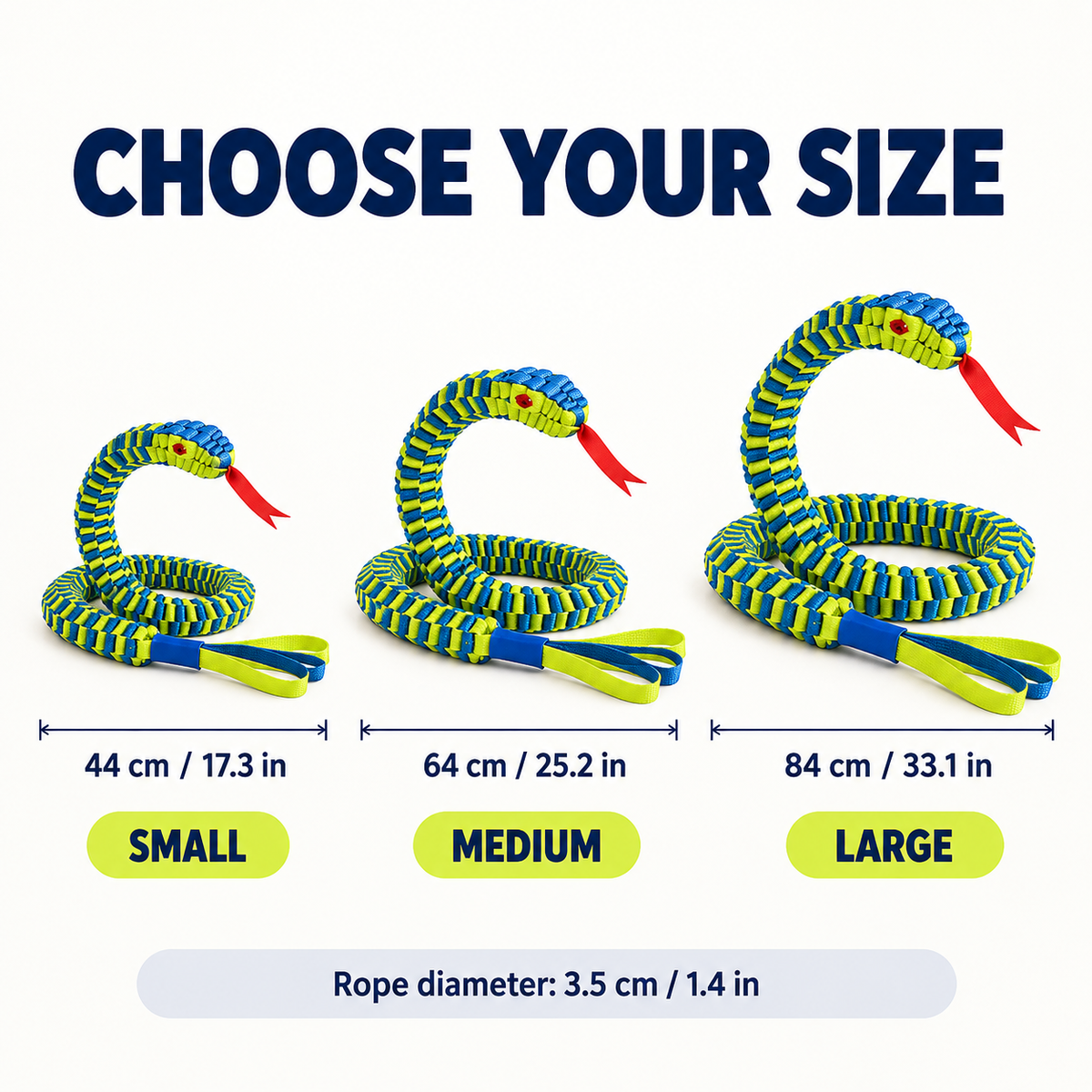 Woven Snake Rope Dog Toy