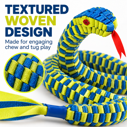 Woven Snake Rope Dog Toy
