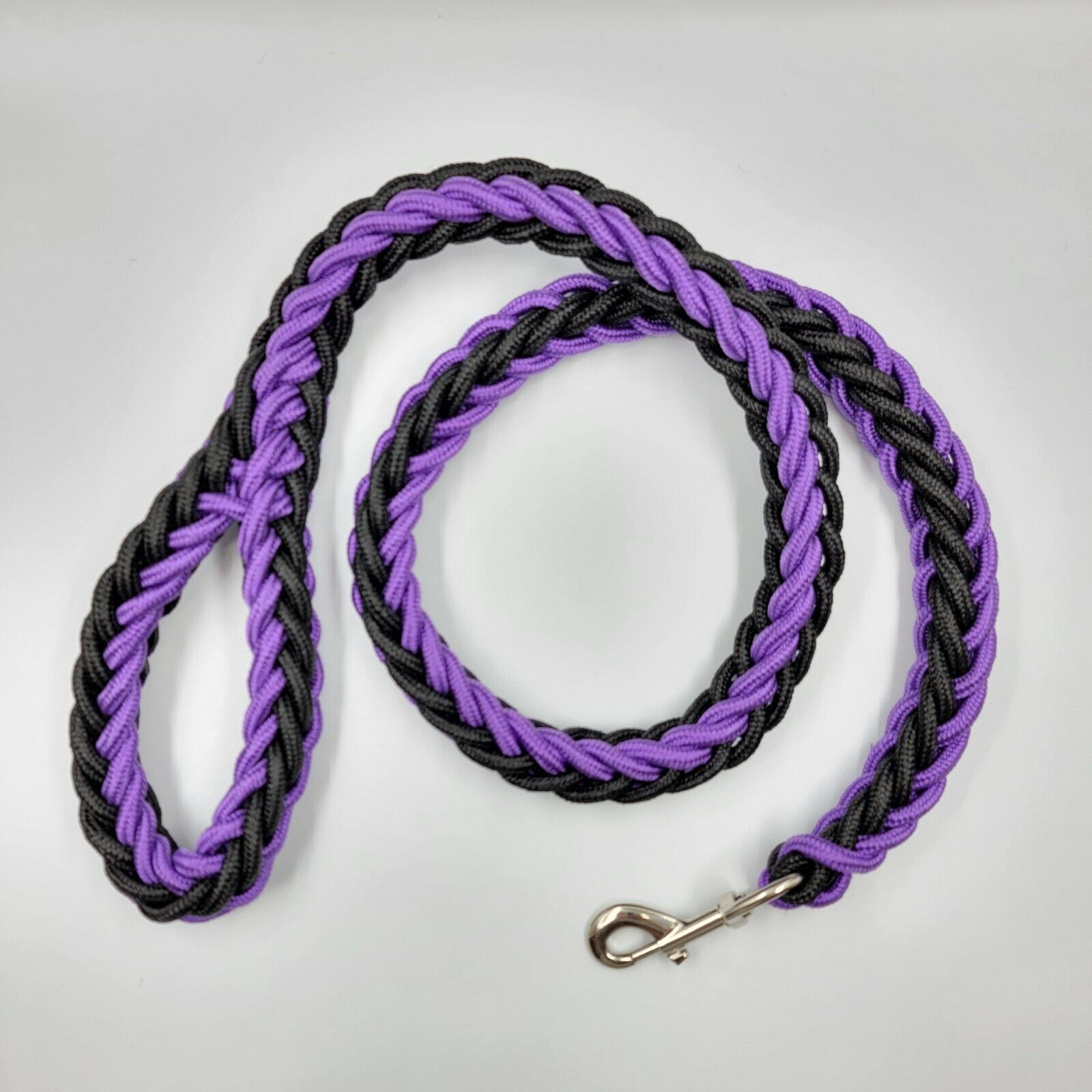 Heavy Duty Rope Leash - Chocodogger Purple Black / 1.5cm