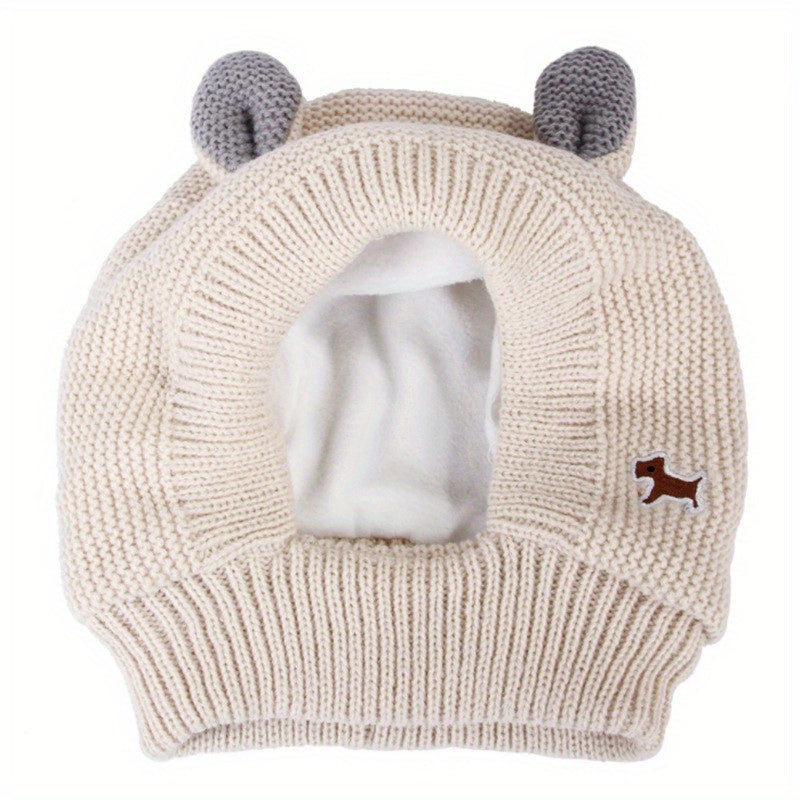 Knitted Bunny Hat - Chocodogger Beige